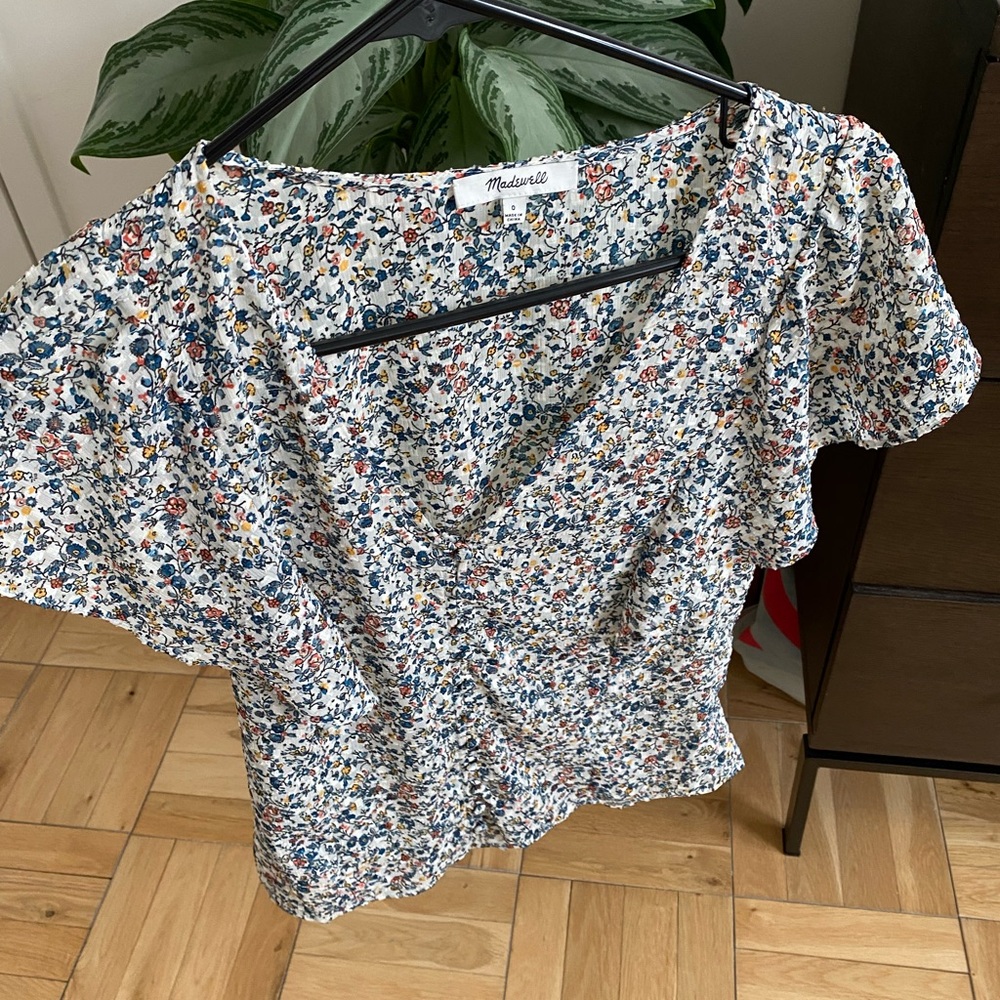 Madewell Floral Blouse